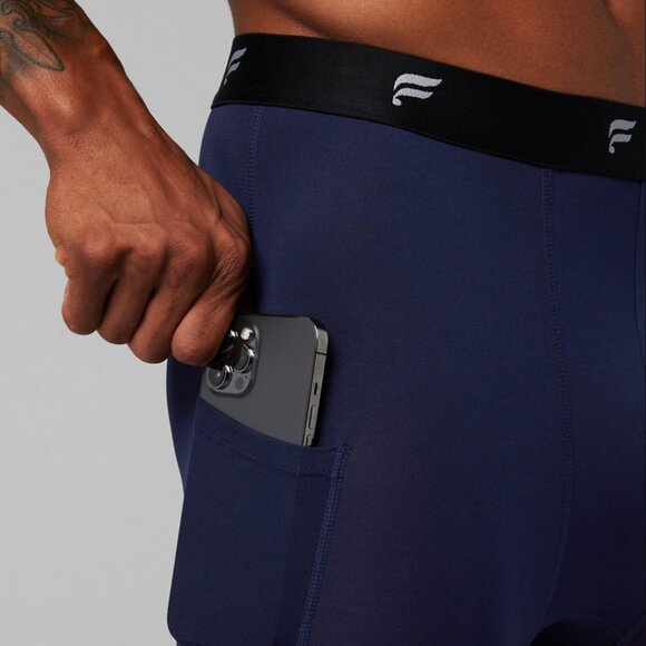 Fabletics The Baselayer 3/4 Tight, Deep Navy, Medium, NWT - Picture 4 of 4